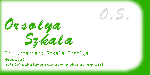 orsolya szkala business card